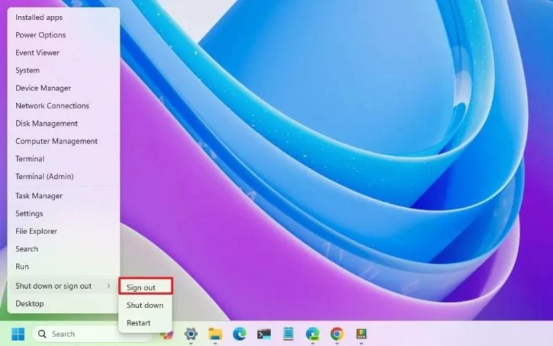 วิธีล็อกหน้าจอ ออกจากระบบ และสลับผู้ใช้บน Windows 11