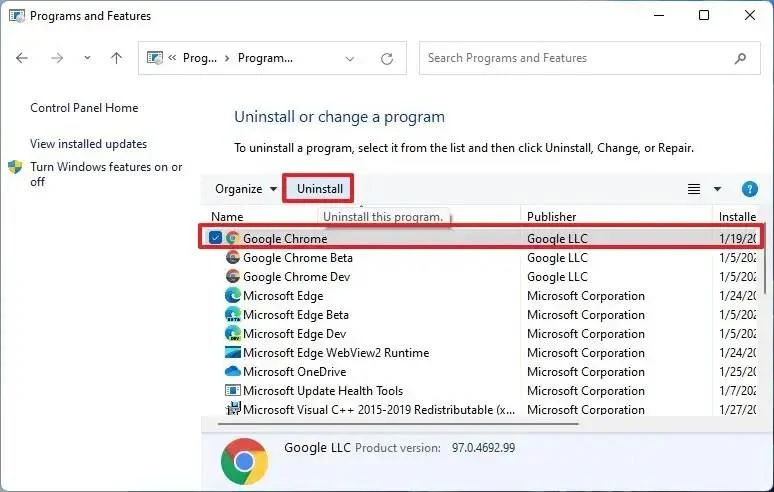 Come disinstallare le app su Windows 11