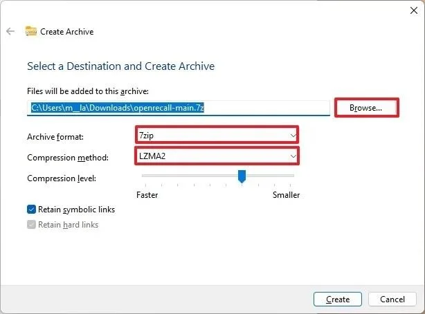 Windows 11でZIP、TAR、7z形式のアーカイブファイルを作成する方法 Windows 11でZIP、TAR、7z形式のアーカイブファイルを作成する方法