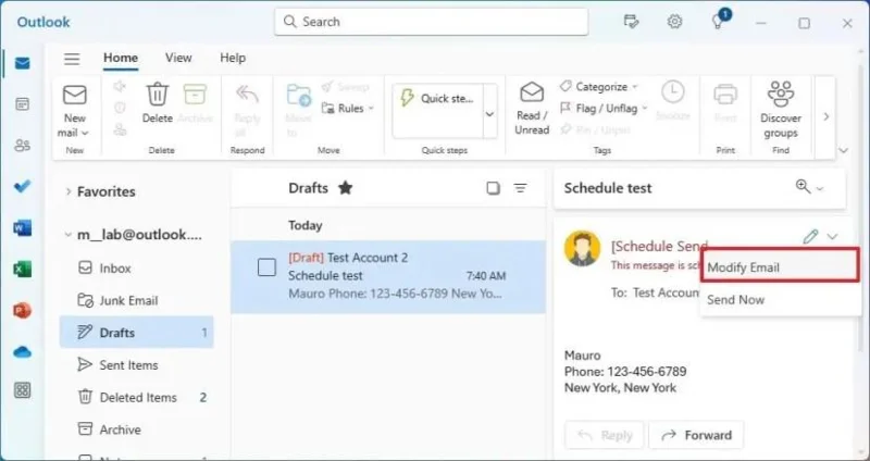 كيفية جدولة البريد الإلكتروني في تطبيق Outlook
