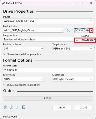 Come creare un supporto di installazione USB avviabile di Windows 11