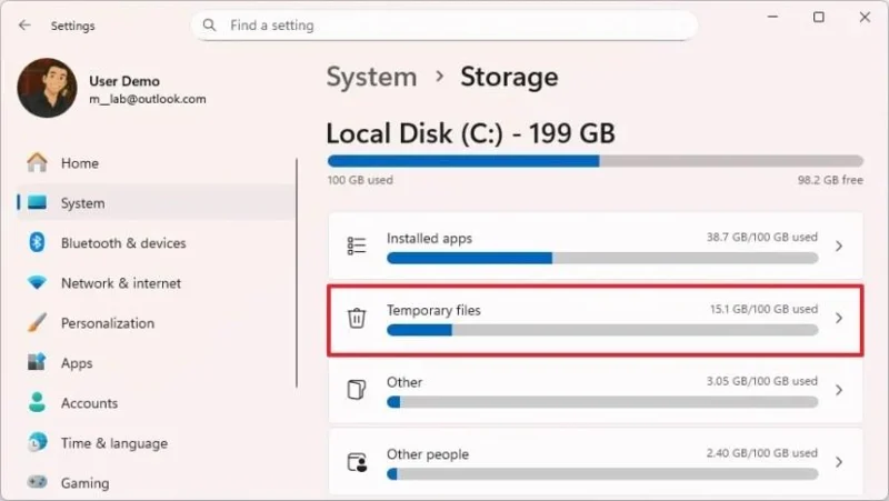 Come liberare spazio di archiviazione su Windows 11
