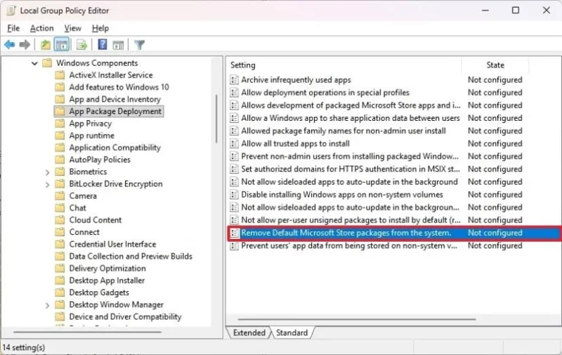 Come utilizzare i criteri integrati di Windows 11 per rimuovere il bloatware