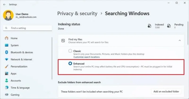 Cos'è l'indicizzazione semantica? L'intelligenza artificiale nella ricerca di Windows 11 spiegata.