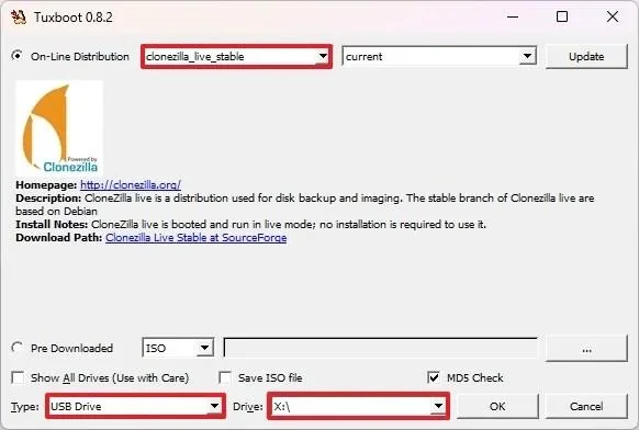 Hoe u een Windows 11-schijf kunt klonen naar een nieuwe SSD, NVMe of HDD met Clonezilla (gratis)