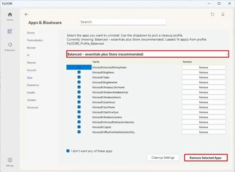 Come utilizzare FlyOOBE per alleggerire Windows 11