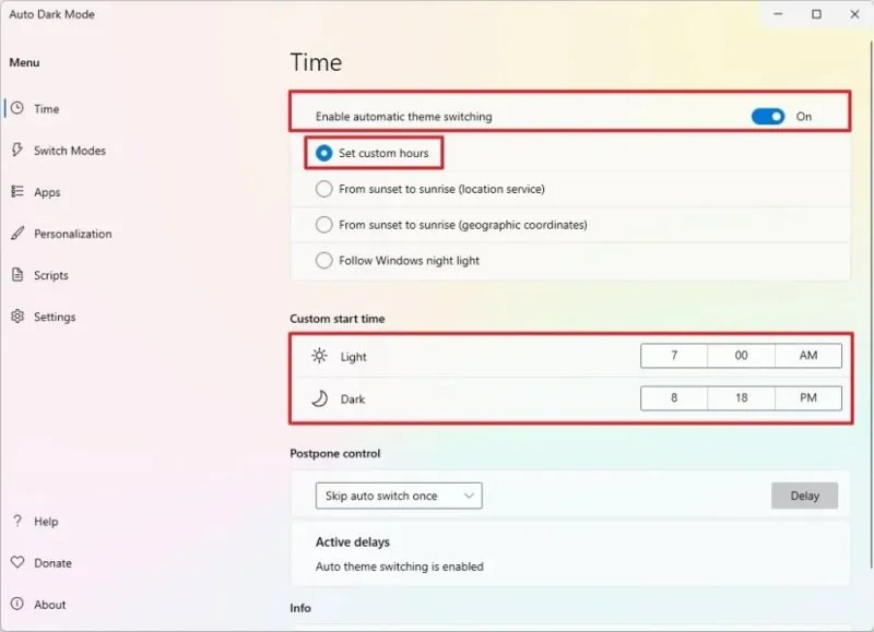 Come passare automaticamente dalla modalità chiara a quella scura su Windows 11