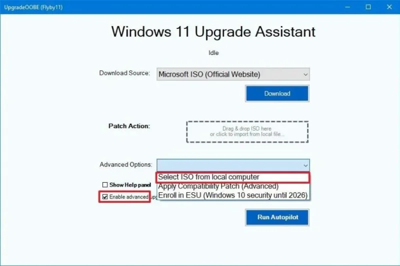 Come utilizzare FlyOOBE per aggiornare a Windows 11 su una CPU non supportata