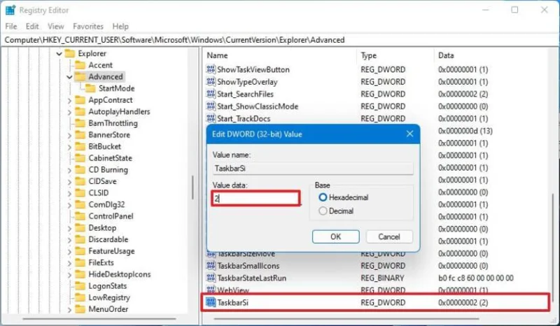 Cómo cambiar el tamaño de la barra de tareas en Windows 11