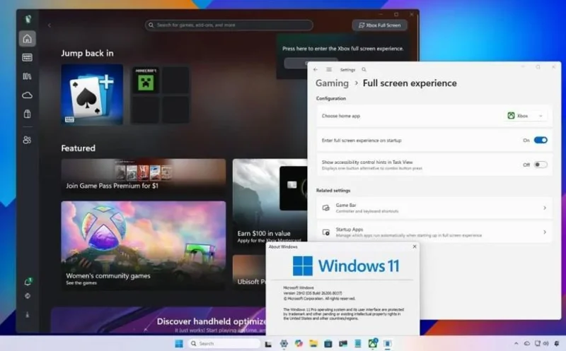 ไมโครซอฟต์ยืนยันว่าโหมด Xbox จะพร้อมใช้งานบนพีซี Windows 11 ในเดือนเมษายน 2026