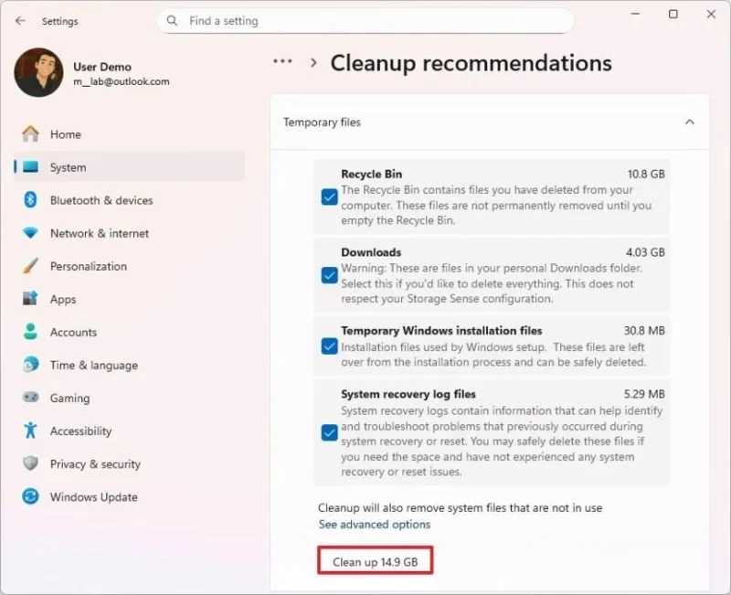 Come liberare spazio di archiviazione su Windows 11