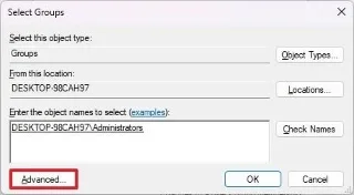 Wie man unter Windows 11 wieder Administratorrechte von einem Standardkonto erhält Wie man unter Windows 11 wieder Administratorrechte von einem Standardkonto erhält