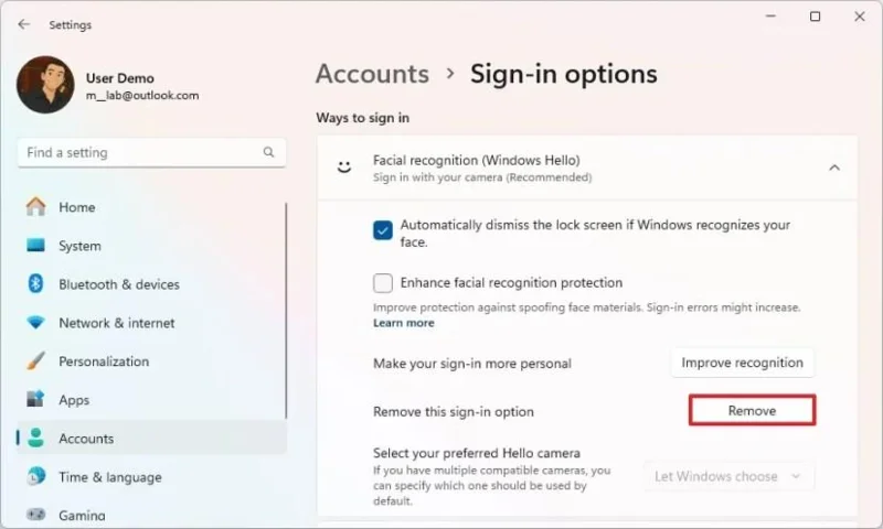 Come configurare il riconoscimento facciale Windows Hello su Windows 11