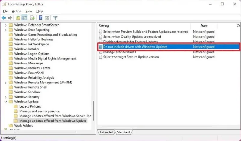 Come disabilitare l'installazione automatica dei driver su Windows 11