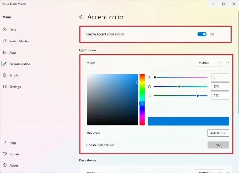 Come passare automaticamente dalla modalità chiara a quella scura su Windows 11
