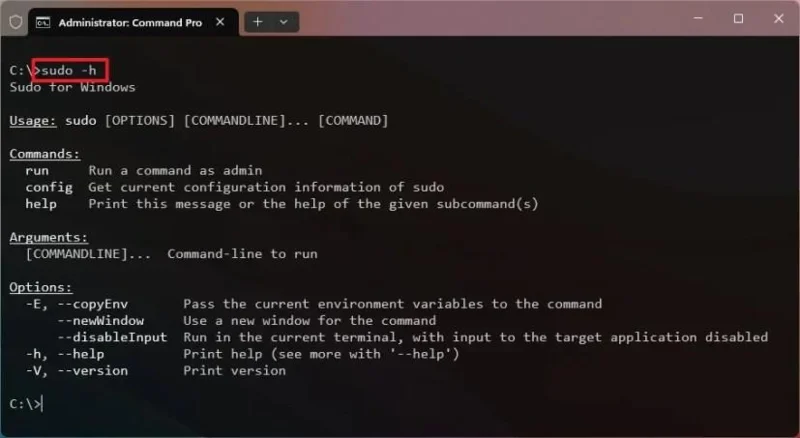 Come abilitare Sudo su Windows 11