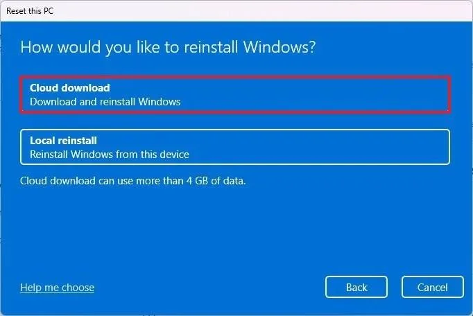 Come reinstallare Windows 11 senza perdere i file