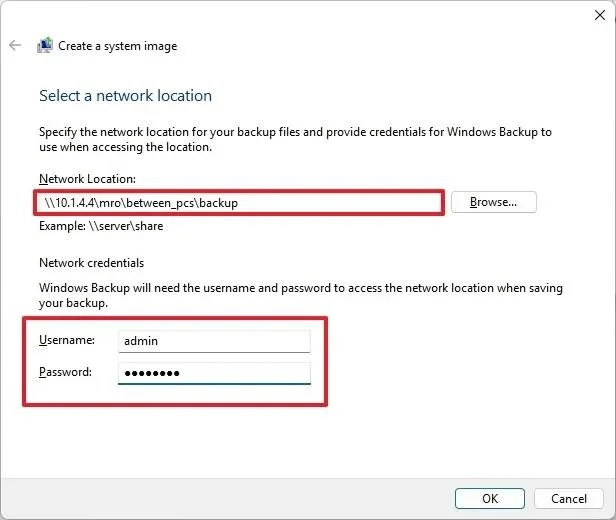 Come creare un backup completo su un'unità di rete su Windows 11, 10