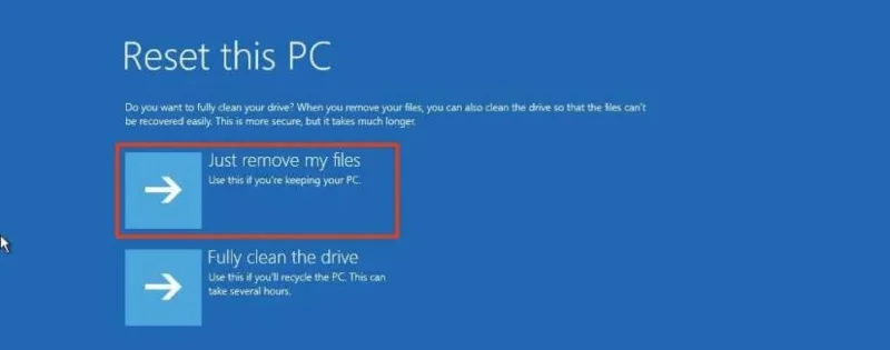 Come ripristinare le impostazioni di fabbrica di Windows 11 dall'avvio se il PC non si avvia