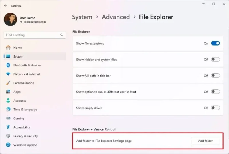 Come abilitare le nuove impostazioni avanzate su Windows 11