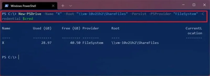 Come mappare un'unità di rete su Windows 11