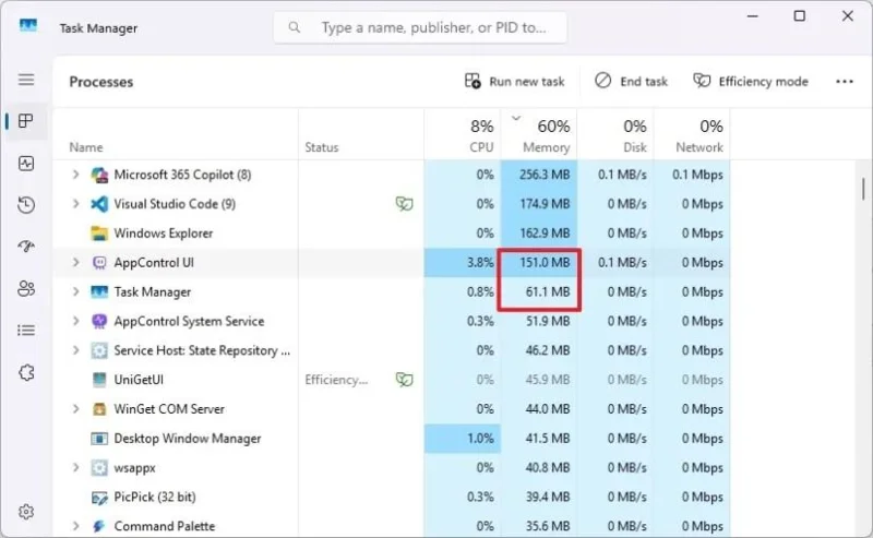 Windows 11 akhirnya mempunyai alternatif Pengurus Tugas yang betul – temui AppControl Windows 11 akhirnya mempunyai alternatif Pengurus Tugas yang betul – temui AppControl