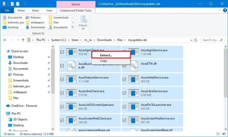 So installieren Sie eine CAB-Datei für Updates und Treiber unter Windows 10
