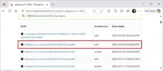 Windows 11 25H2 sürümü yayınlandıktan sonra 24H2 ISO dosyasını nasıl indirebilirsiniz?