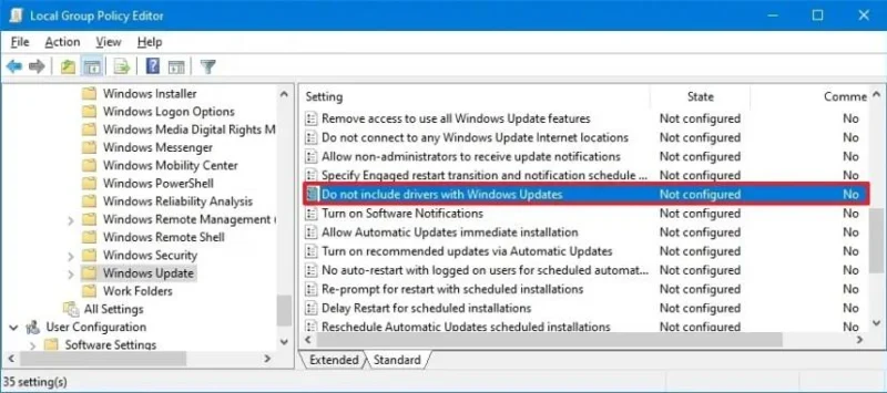 So deaktivieren Sie die automatische Treiberinstallation unter Windows 10 So deaktivieren Sie die automatische Treiberinstallation unter Windows 10