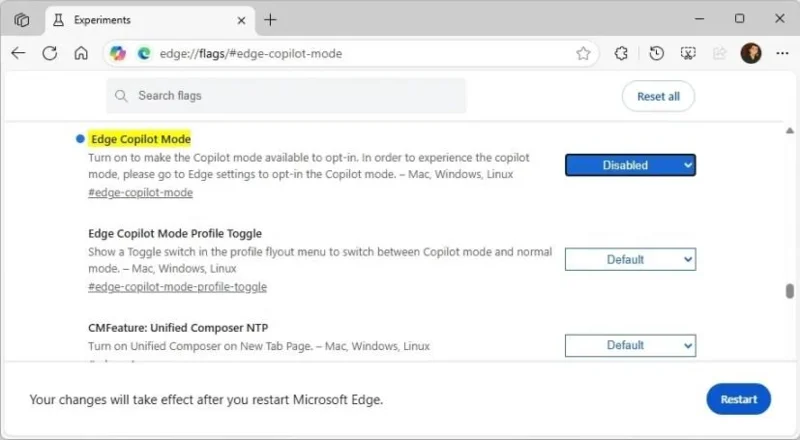 Come attivare o disattivare la modalità Copilot per Microsoft Edge su Windows 11