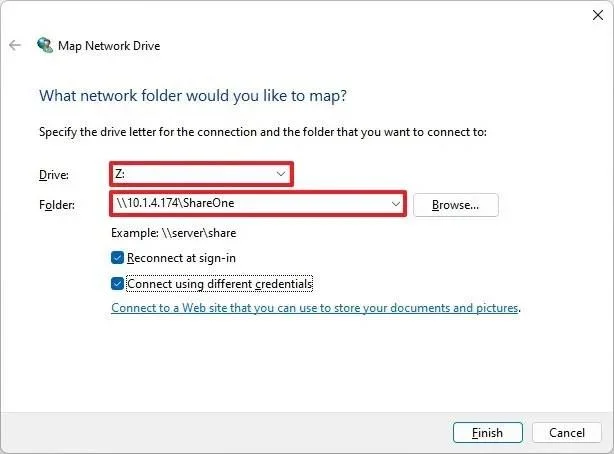 Come mappare un'unità di rete su Windows 11