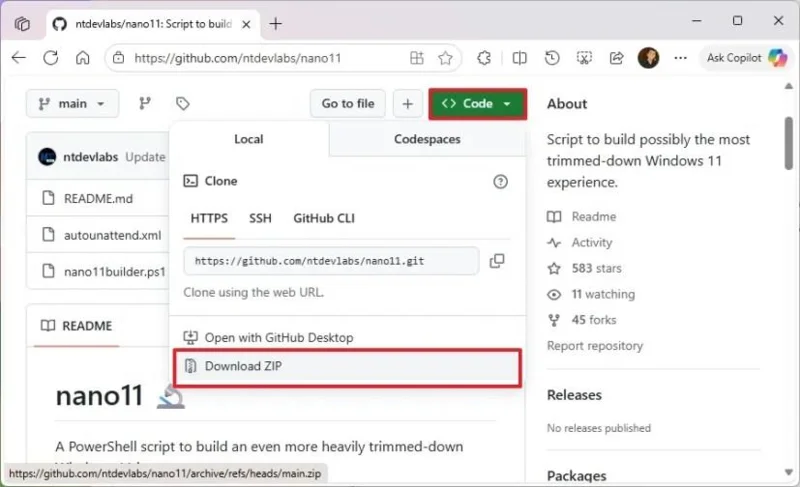 วิธีใช้ Nano11 Builder เพื่อสร้างไฟล์ ISO ของ Windows 11 ที่ตัดทอนฟังก์ชันบางส่วนออกไป