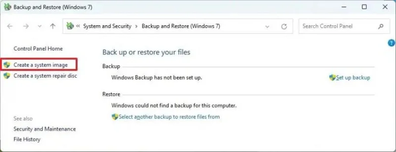 Windows 11에서 Copilot+ PC의 전체 백업을 생성합니다. Windows 11에서 Copilot+ PC의 전체 백업을 생성합니다.