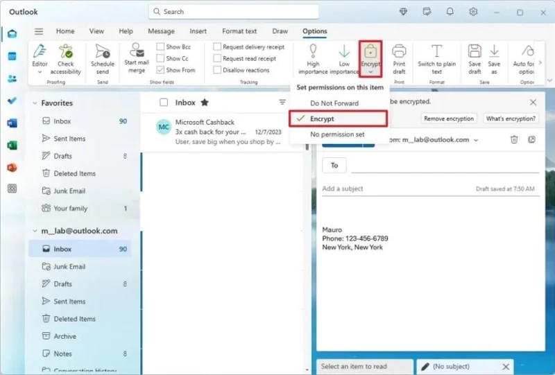 วิธีเข้ารหัสอีเมลใน Outlook สำหรับ Windows 11 และเวอร์ชันเว็บ