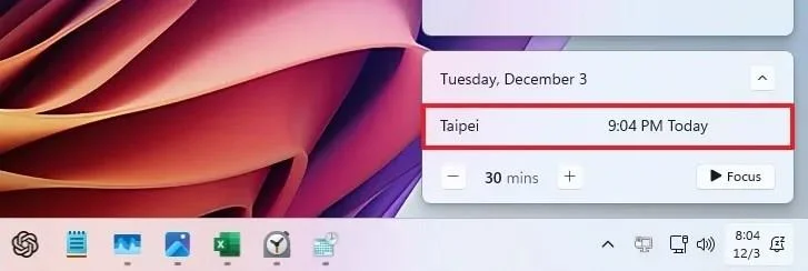 Come aggiungere più orologi di fuso orario su Windows 11
