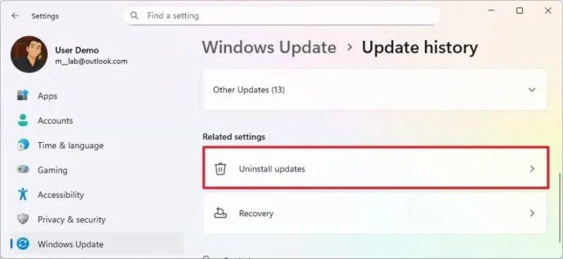 Come disinstallare in modo sicuro Windows 11 25H2