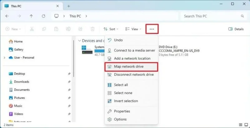 Come mappare un'unità di rete su Windows 11