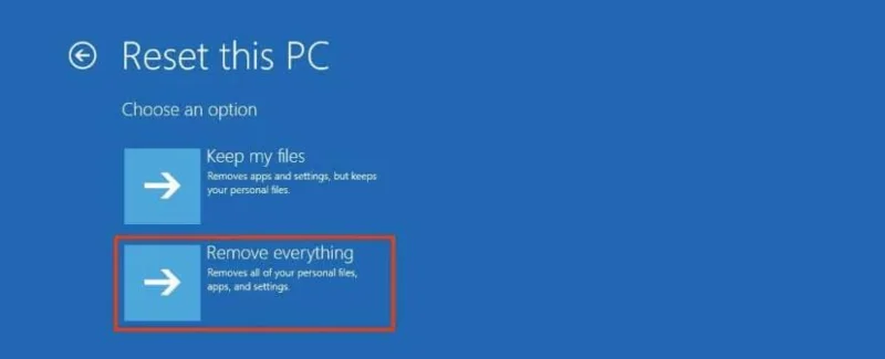 Come ripristinare le impostazioni di fabbrica di Windows 11 dall'avvio se il PC non si avvia