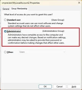 Come creare un account locale su Windows 11