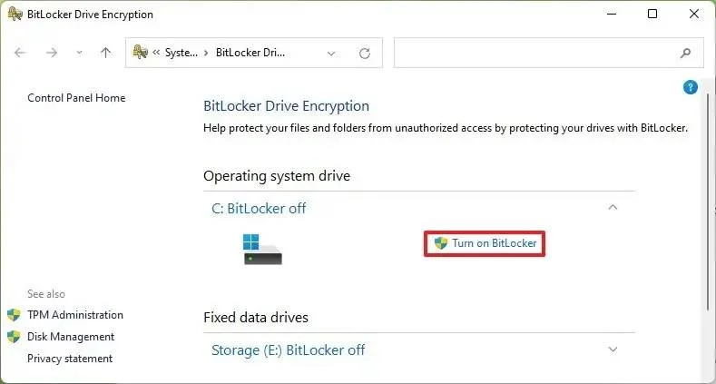 Come abilitare BitLocker su Windows 11