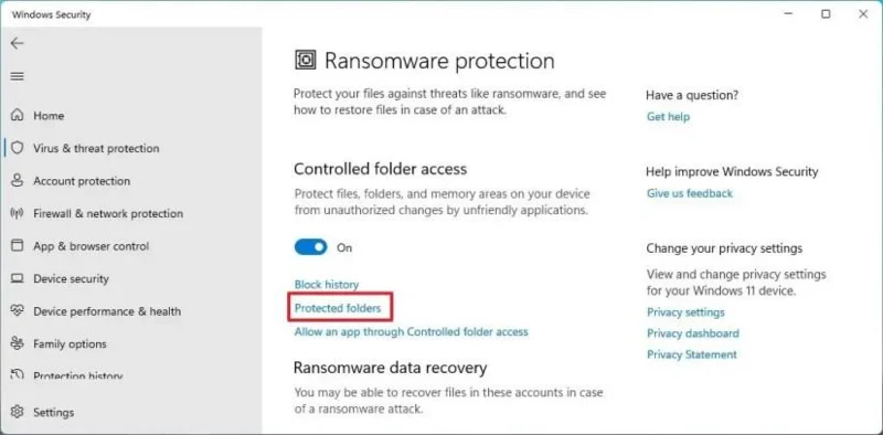 Come attivare la protezione anti-ransomware su Windows 11
