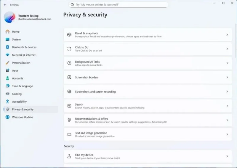 Windows 11 aggiunge la funzionalità di test della velocità di Internet, ma è solo un altro collegamento a Bing
