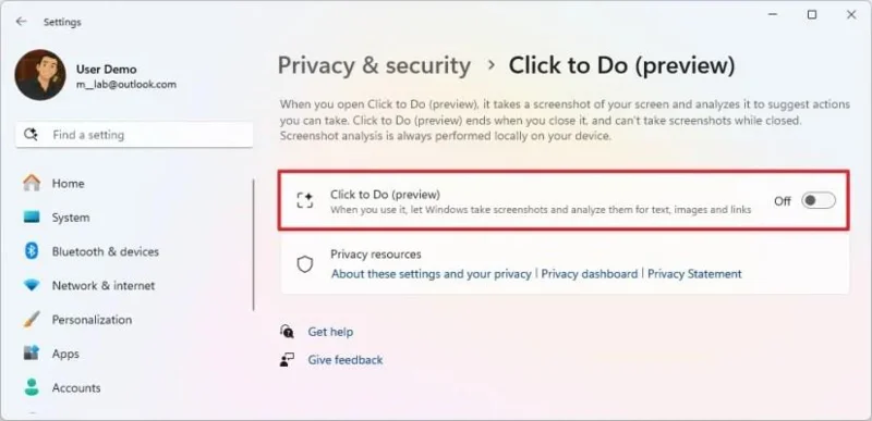 Come utilizzare Click to Do per eseguire azioni basate sull'intelligenza artificiale su testo e immagini in Windows 11