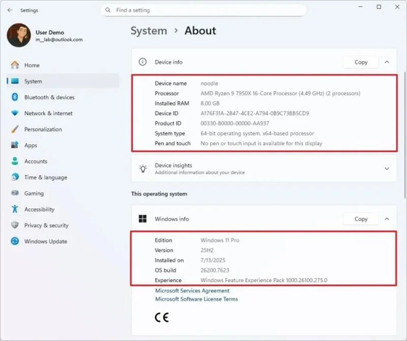 Come controllare le specifiche del computer su Windows 11
