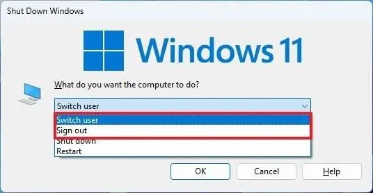 วิธีล็อกหน้าจอ ออกจากระบบ และสลับผู้ใช้บน Windows 11