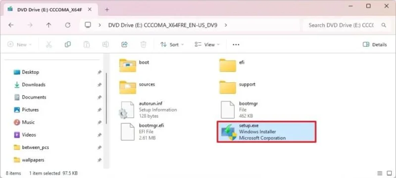 Cómo realizar una instalación limpia de Windows 11 desde una imagen ISO sin usar USB.
