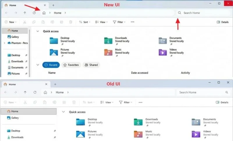 ไมโครซอฟต์เตรียมเปลี่ยนแปลงส่วนติดต่อผู้ใช้สำหรับ File Explorer บน Windows 11