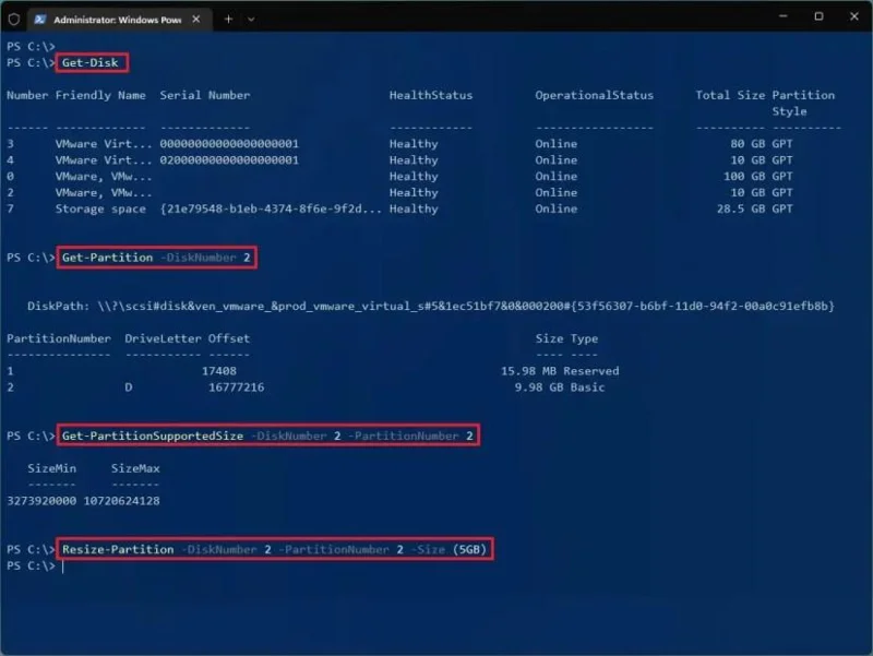 Come modificare le dimensioni della partizione su Windows 11