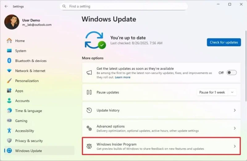 Come aggiornare a Windows 11 25H2