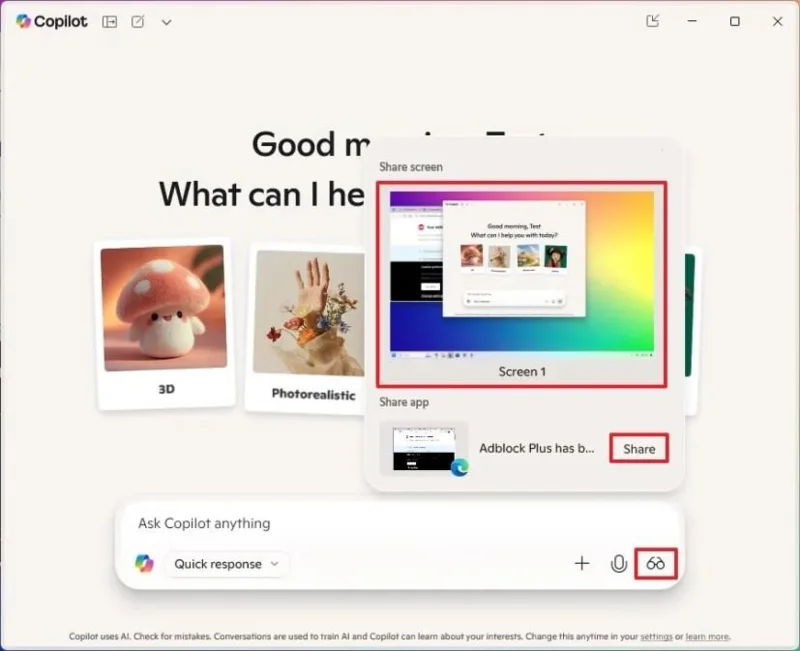 Come utilizzare Copilot Vision per ottenere assistenza tramite intelligenza artificiale su Windows 11